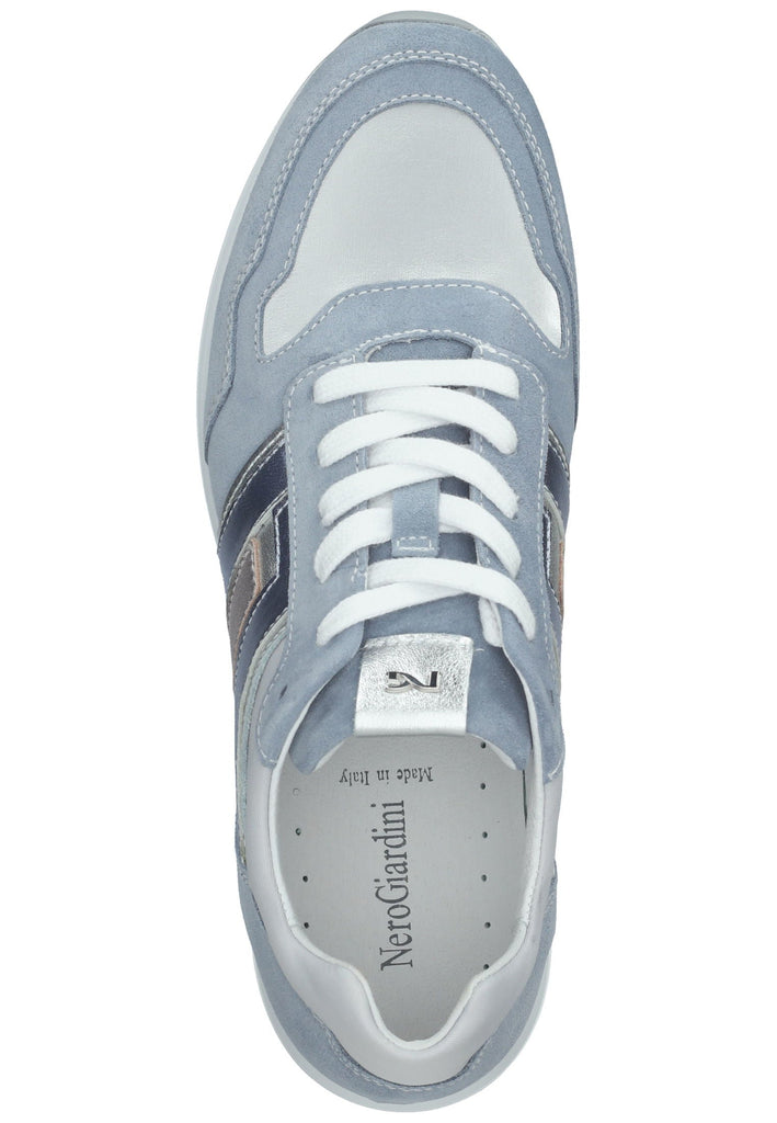 Nero Giardini Sneaker Lederimitat/Textil Blau