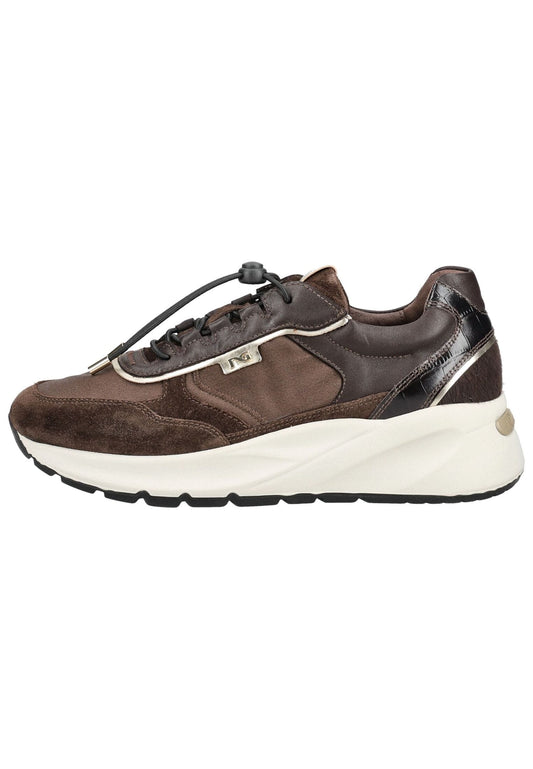 Nero Giardini Sneaker Lederimitat/Textil Dunkelbraun