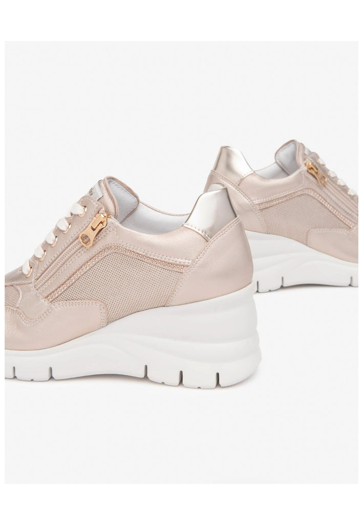 Nero Giardini Sneaker Lederimitat/Textil Gold