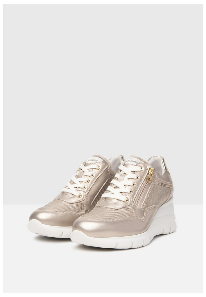 Nero Giardini Sneaker Lederimitat/Textil Gold