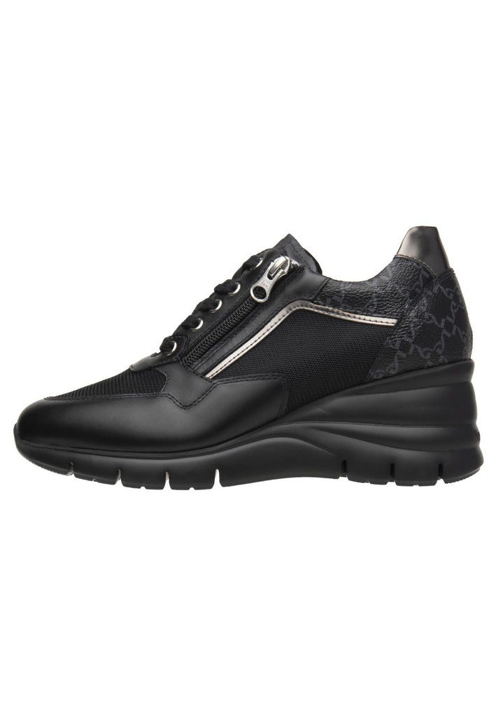 Nero Giardini Sneaker Lederimitat/Textil Schwarz