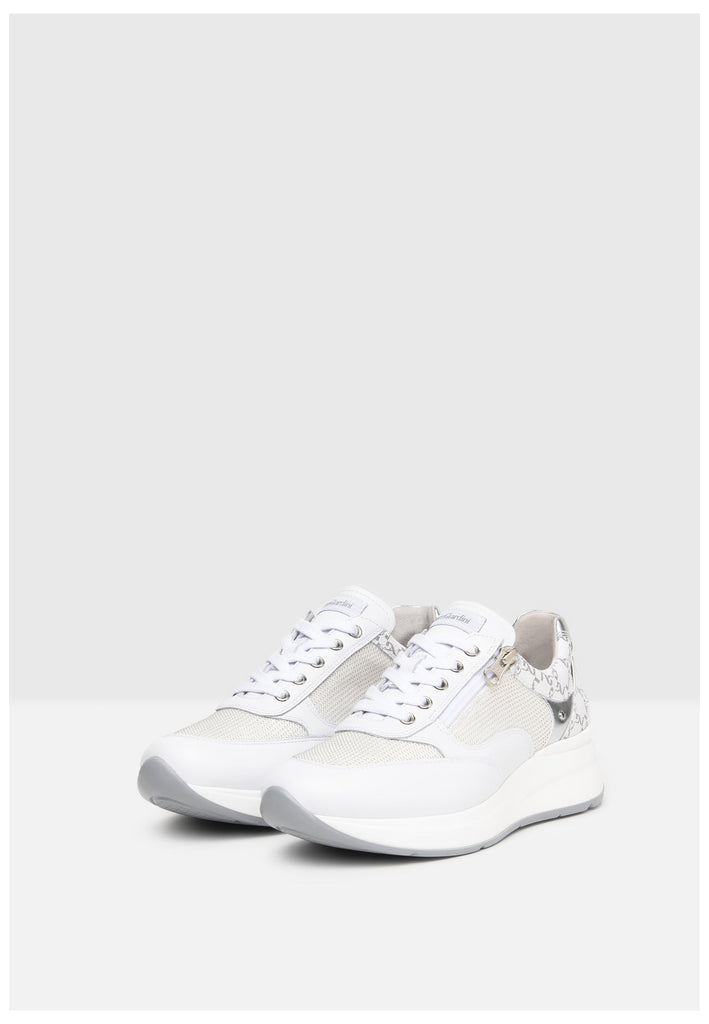 Nero Giardini Sneaker Lederimitat/Textil Weiß