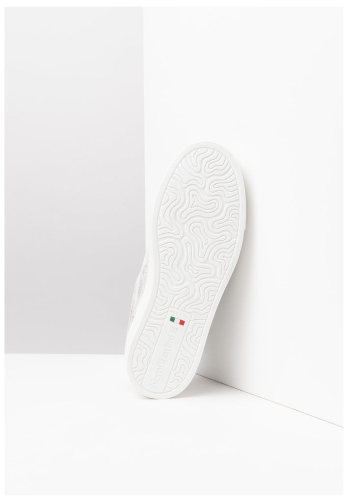 Nero Giardini Sneaker Lederimitat/Textil Weiß