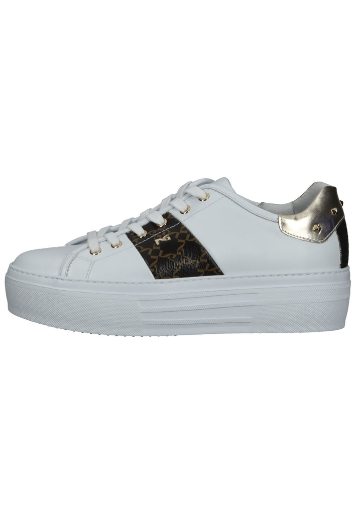 Sneaker Nero Giardini Sneaker Leder/Textil Bianco