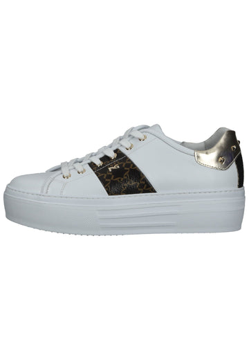 Sneaker Nero Giardini Sneaker Leder/Textil Bianco