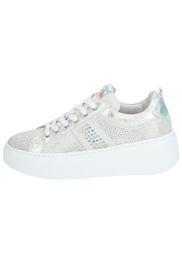 Sneaker Nero Giardini Sneaker Leder/Textil Grau/Weiß