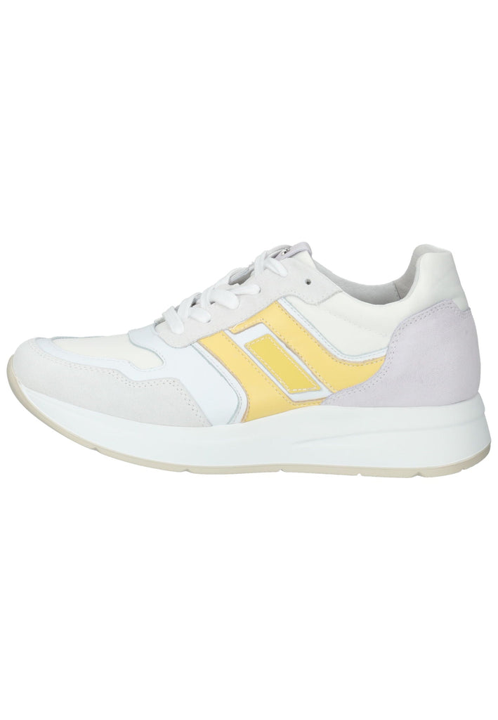 Sneaker Nero Giardini Sneaker Leder/Textil Weiß/Gelb