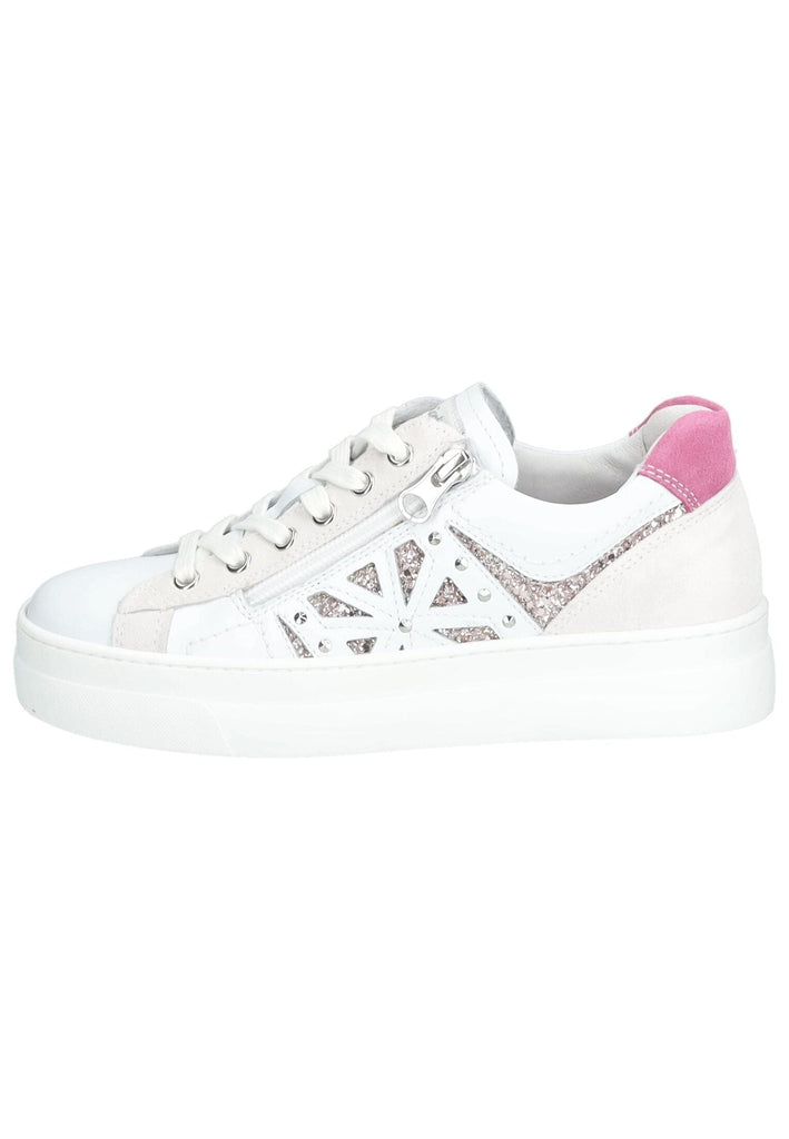 Sneaker Nero Giardini Sneaker Leder/Textil Weiß/Pink