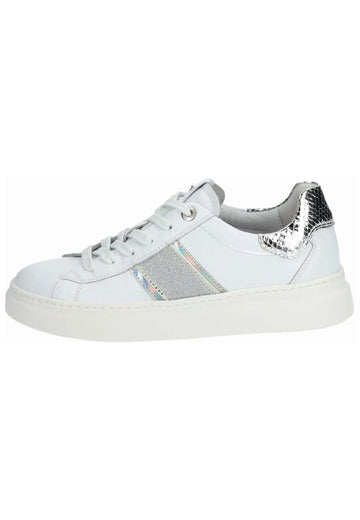 Sneaker Nero Giardini Sneaker Leder/Textil Weiß/Silber