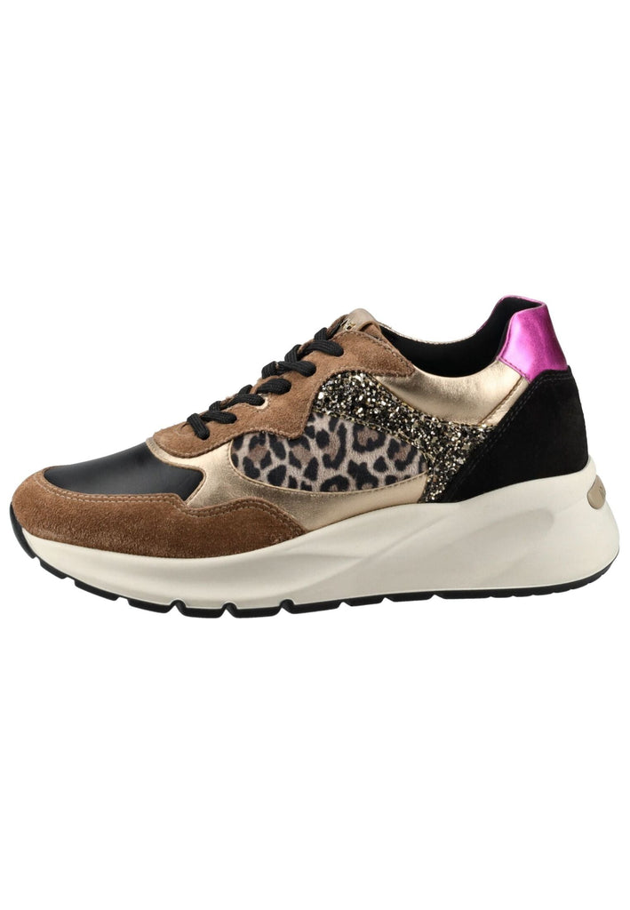 Sneaker Nero Giardini Sneaker Veloursleder/Textil Braun/Gold
