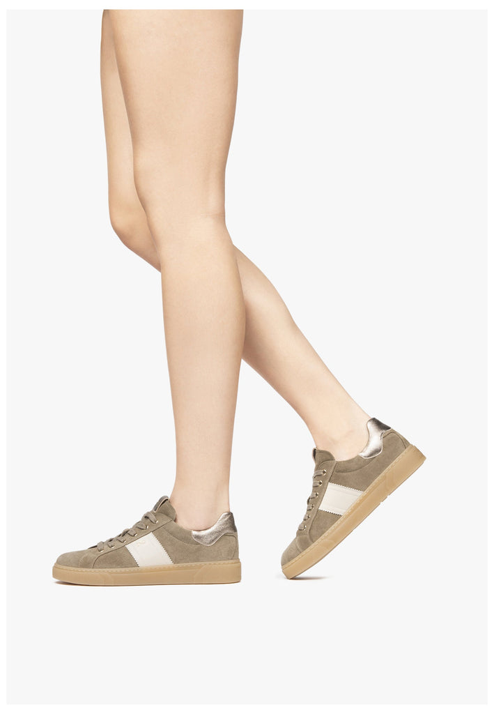 Nero Giardini Sneaker Veloursleder Braun/Weiß