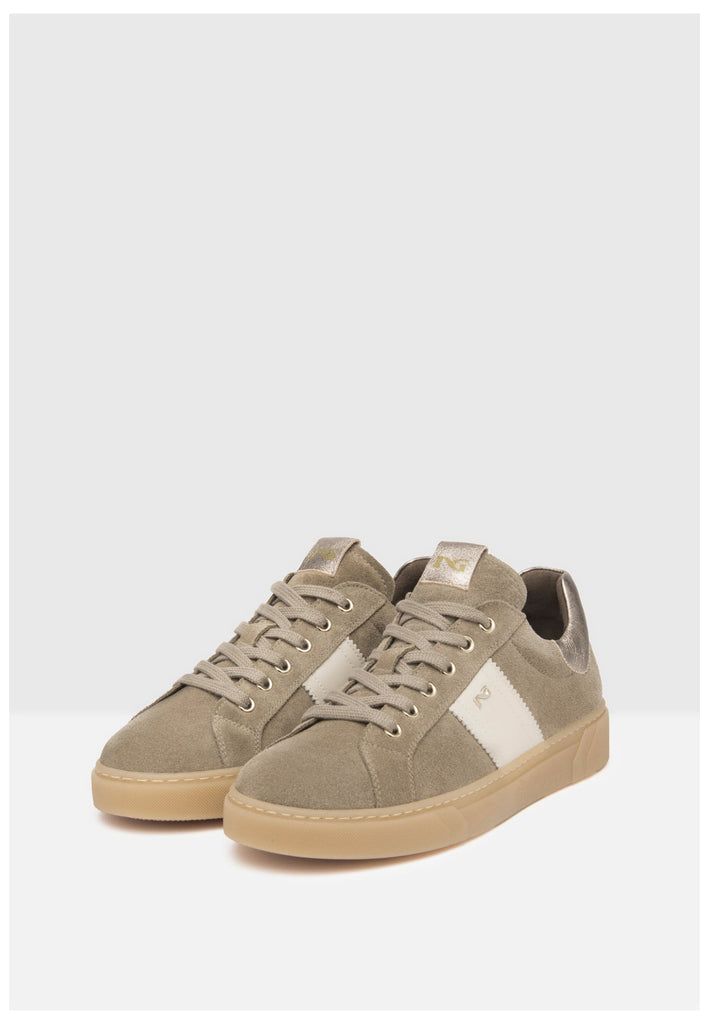 Nero Giardini Sneaker Veloursleder Braun/Weiß