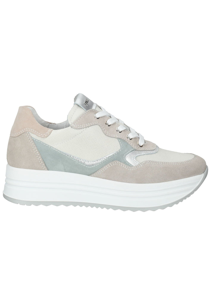 Nero Giardini Sneaker Veloursleder/Textil Beige/Blau