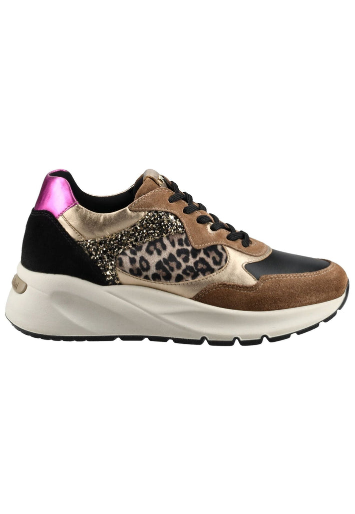 Nero Giardini Sneaker Veloursleder/Textil Braun/Gold