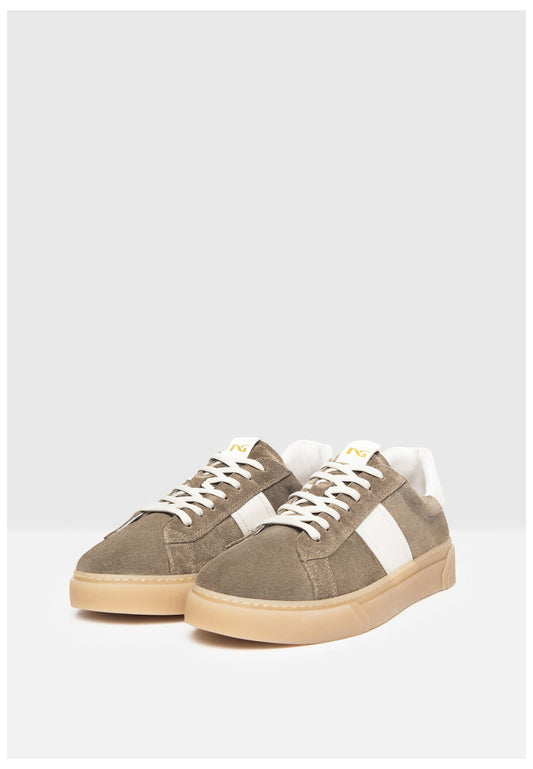 Nero Giardini Sneaker Veloursleder/Textil Braun/Weiß