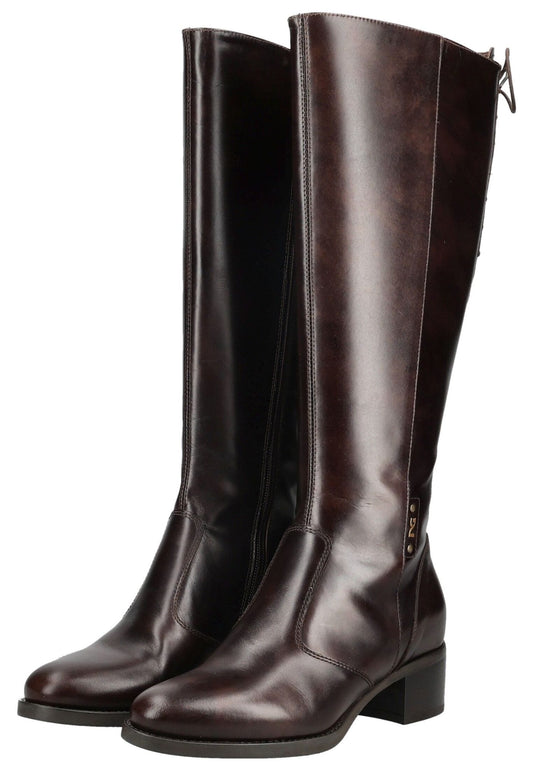 Nero Giardini Stiefel Glattleder Dunkelbraun