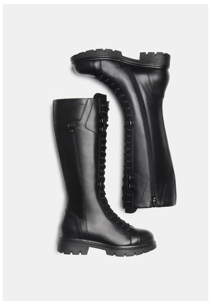 Nero Giardini Stiefel Leder Schwarz