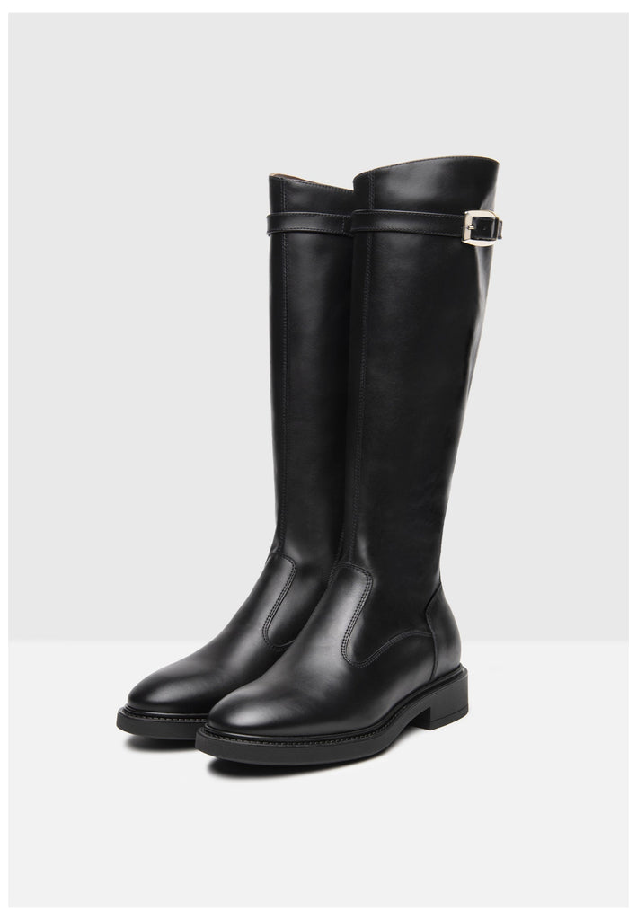 Nero Giardini Stiefel Leder Schwarz