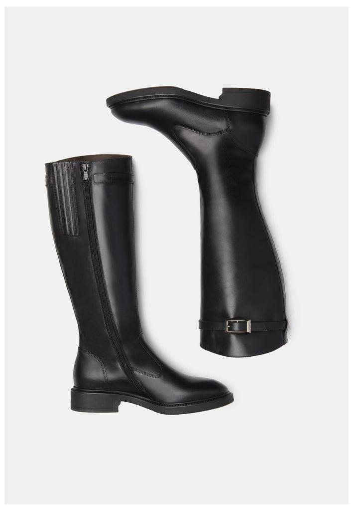 Nero Giardini Stiefel Leder Schwarz