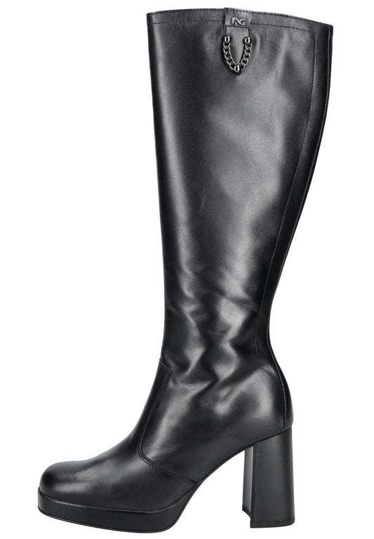 Nero Giardini Stiefel Leder Schwarz