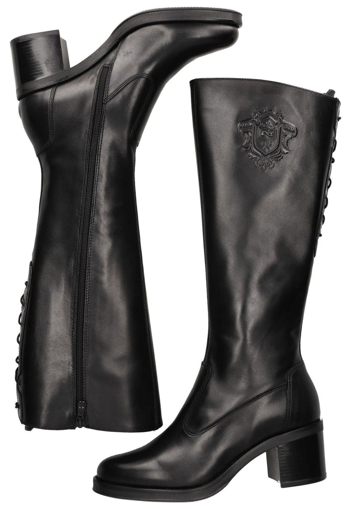 Nero Giardini Stiefel Leder Schwarz