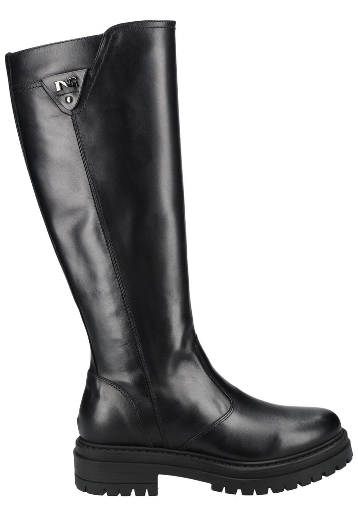 Nero Giardini Stiefel Leder Schwarz