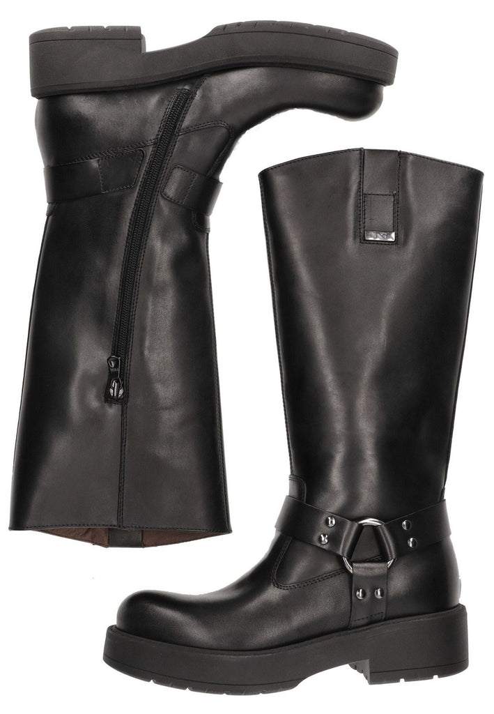 Nero Giardini Stiefel Leder Schwarz