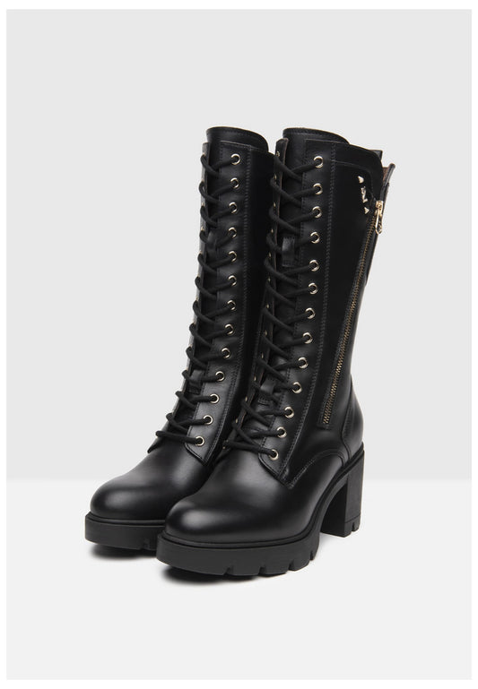 Nero Giardini Stiefel Leder Schwarz
