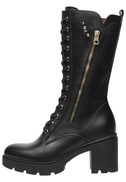 Nero Giardini Stiefel Leder Schwarz