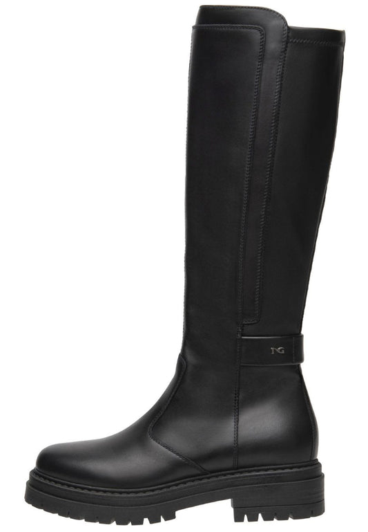 Nero Giardini Stiefel Leder Schwarz