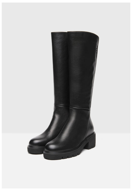 Nero Giardini Stiefel Leder Schwarz