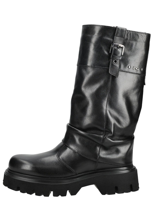 Nero Giardini Stiefel Leder Schwarz