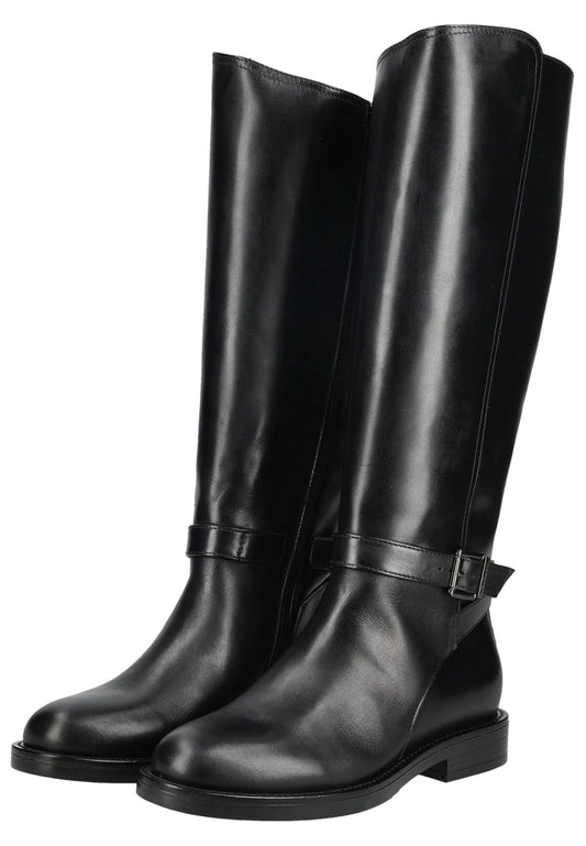 Nero Giardini Stiefel Leder Schwarz