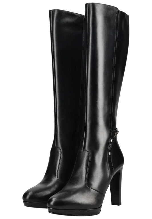 Nero Giardini Stiefel Leder Schwarz