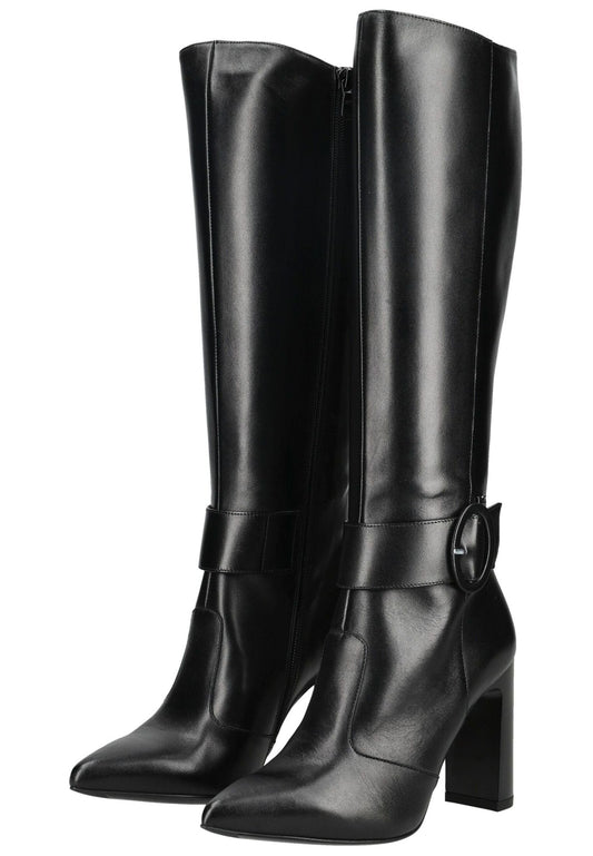 Nero Giardini Stiefel Leder Schwarz