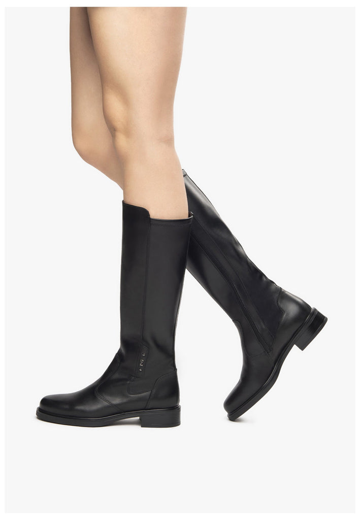 Nero Giardini Stiefel Leder/Synthetik Schwarz