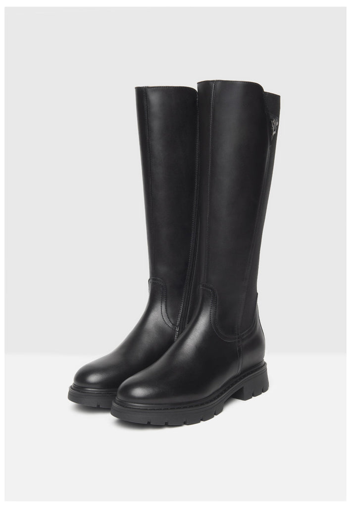 Nero Giardini Stiefel Leder/Textil Schwarz