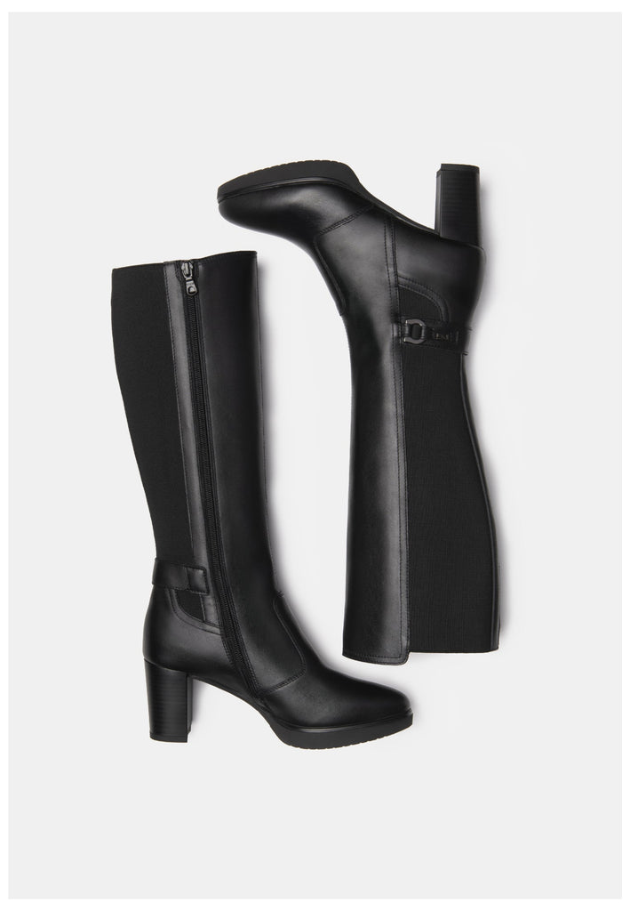 Nero Giardini Stiefel Leder/Textil Schwarz