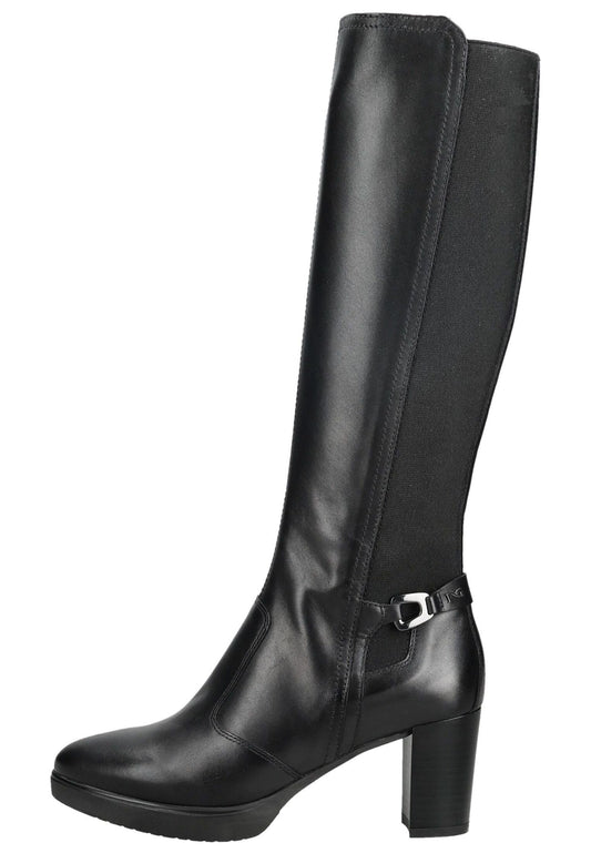 Nero Giardini Stiefel Leder/Textil Schwarz