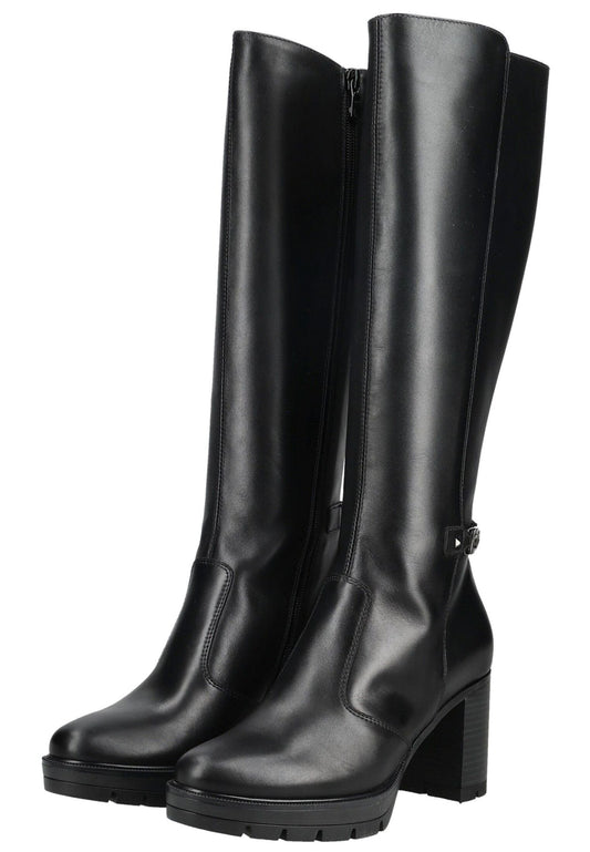 Nero Giardini Stiefel Leder/Textil Schwarz