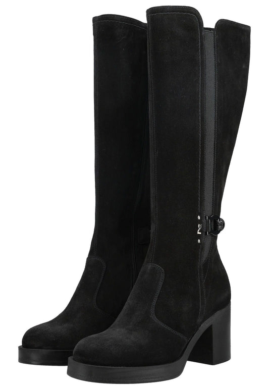 Nero Giardini Stiefel Veloursleder/Textil Schwarz