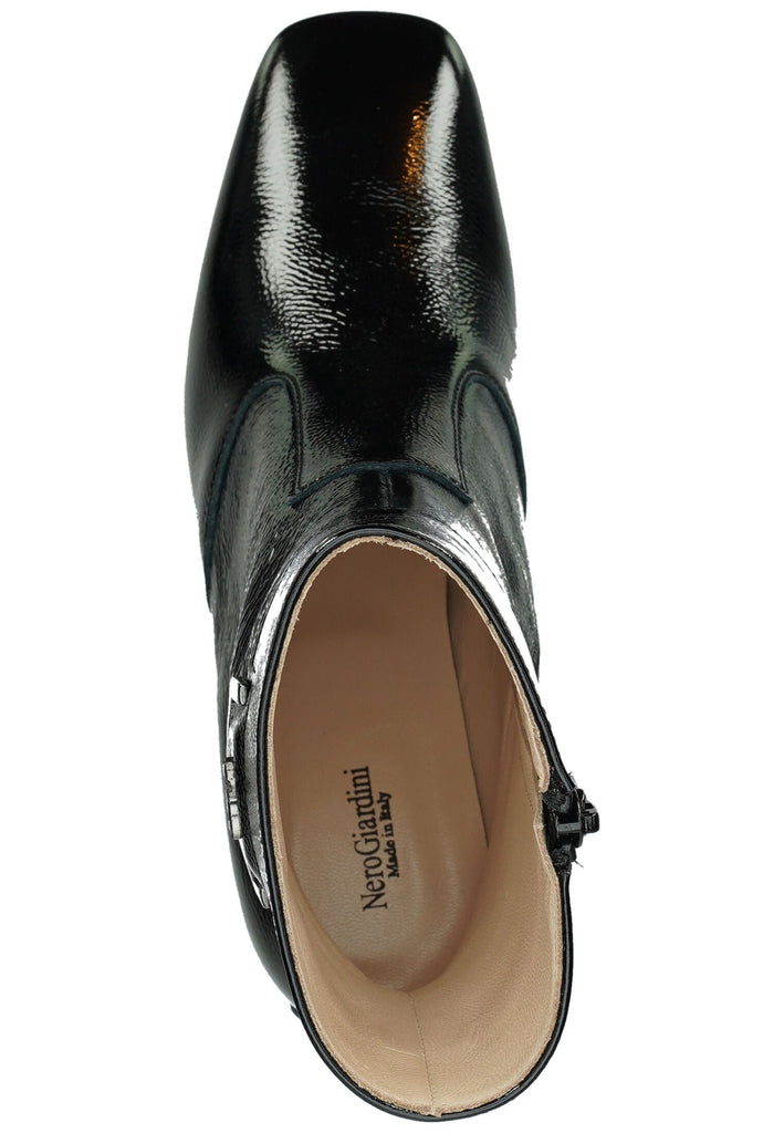 Nero Giardini Stiefelette Leder Schwarz Lack