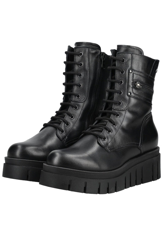 Nero Giardini Stiefelette Leder Schwarz Warmfutter