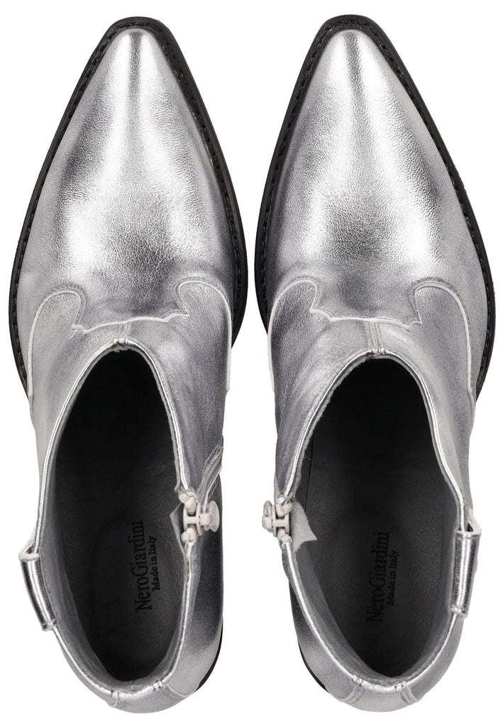 Nero Giardini Stiefelette Leder Silber