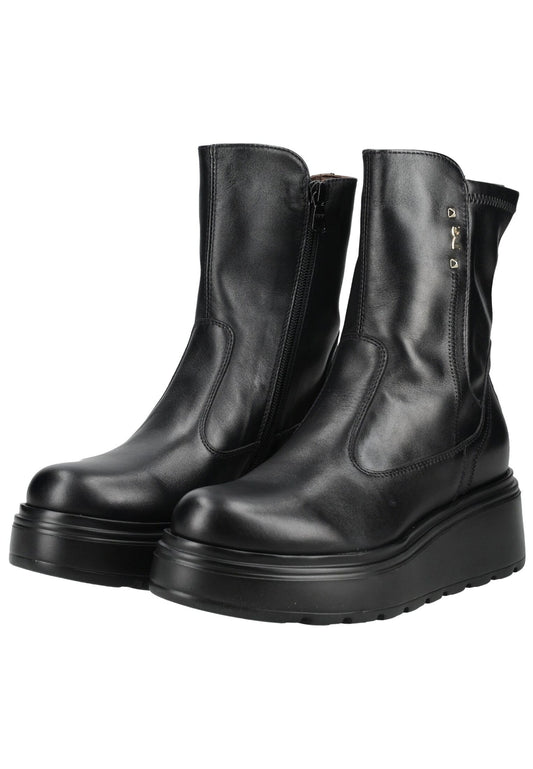 Nero Giardini Stiefelette Leder/Synthetik Schwarz