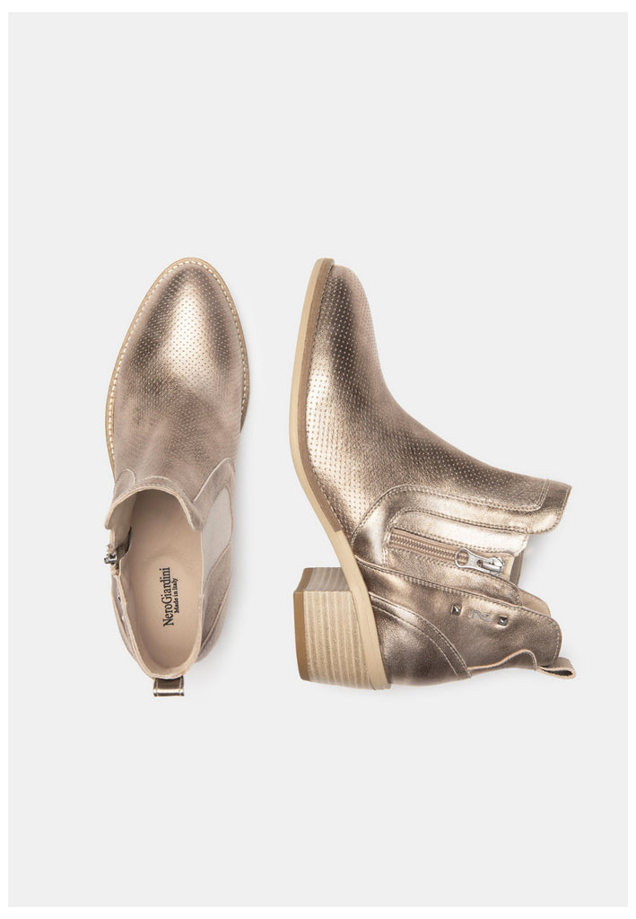 Nero Giardini Stiefelette Leder/Textil Braun