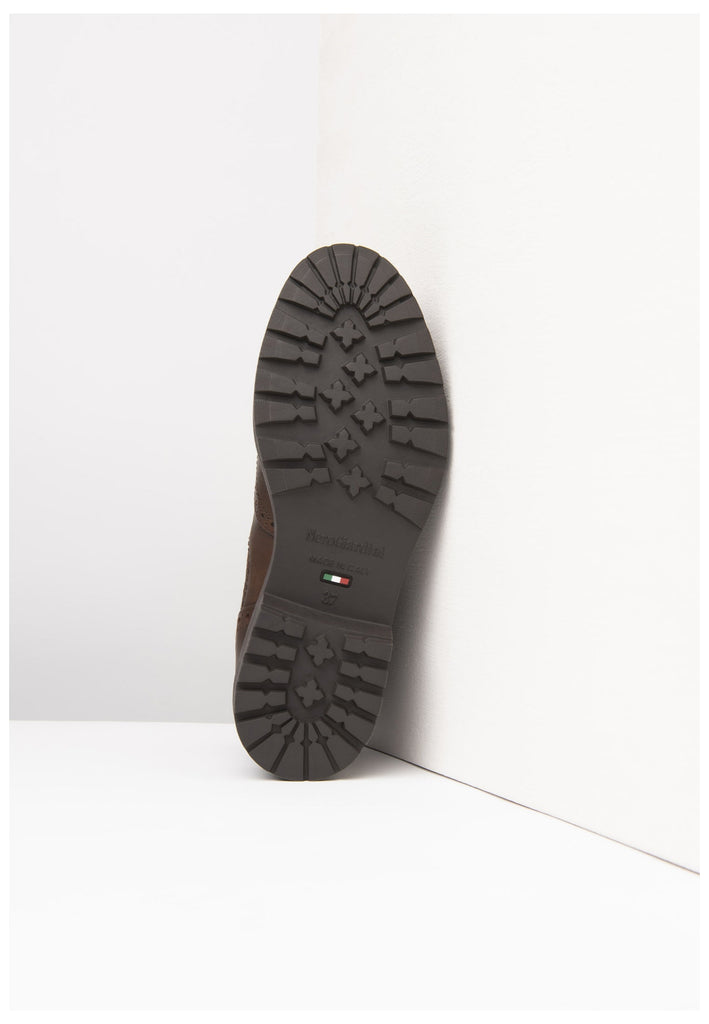 Nero Giardini Stiefelette Leder/Textil Dunkelbraun