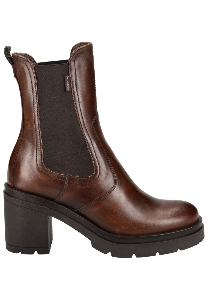 Nero Giardini Stiefelette Leder/Textil Dunkelbraun