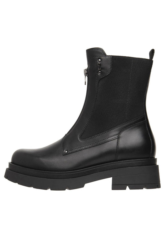 Nero Giardini Stiefelette Leder/Textil Schwarz