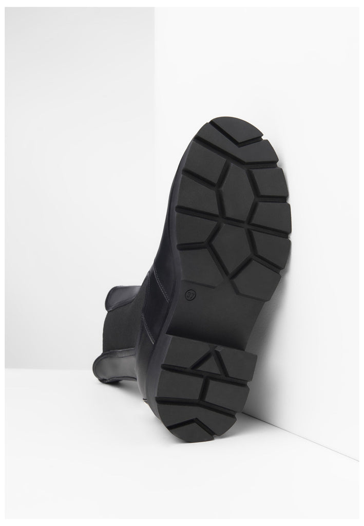 Nero Giardini Stiefelette Leder/Textil Schwarz